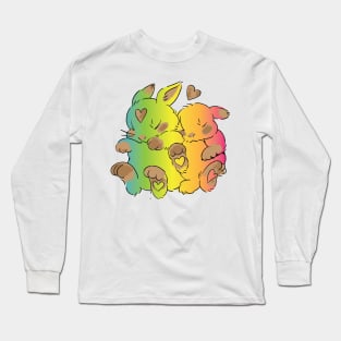 colorful bunnies Long Sleeve T-Shirt